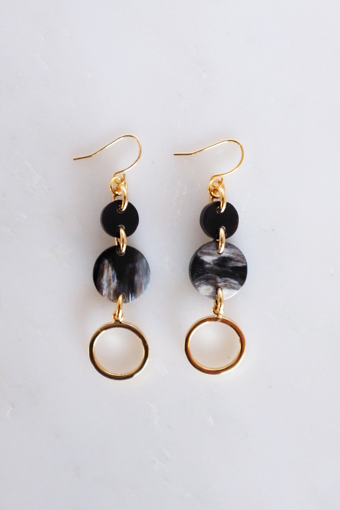 Boucles d’oreilles Croissant d’Ivoire