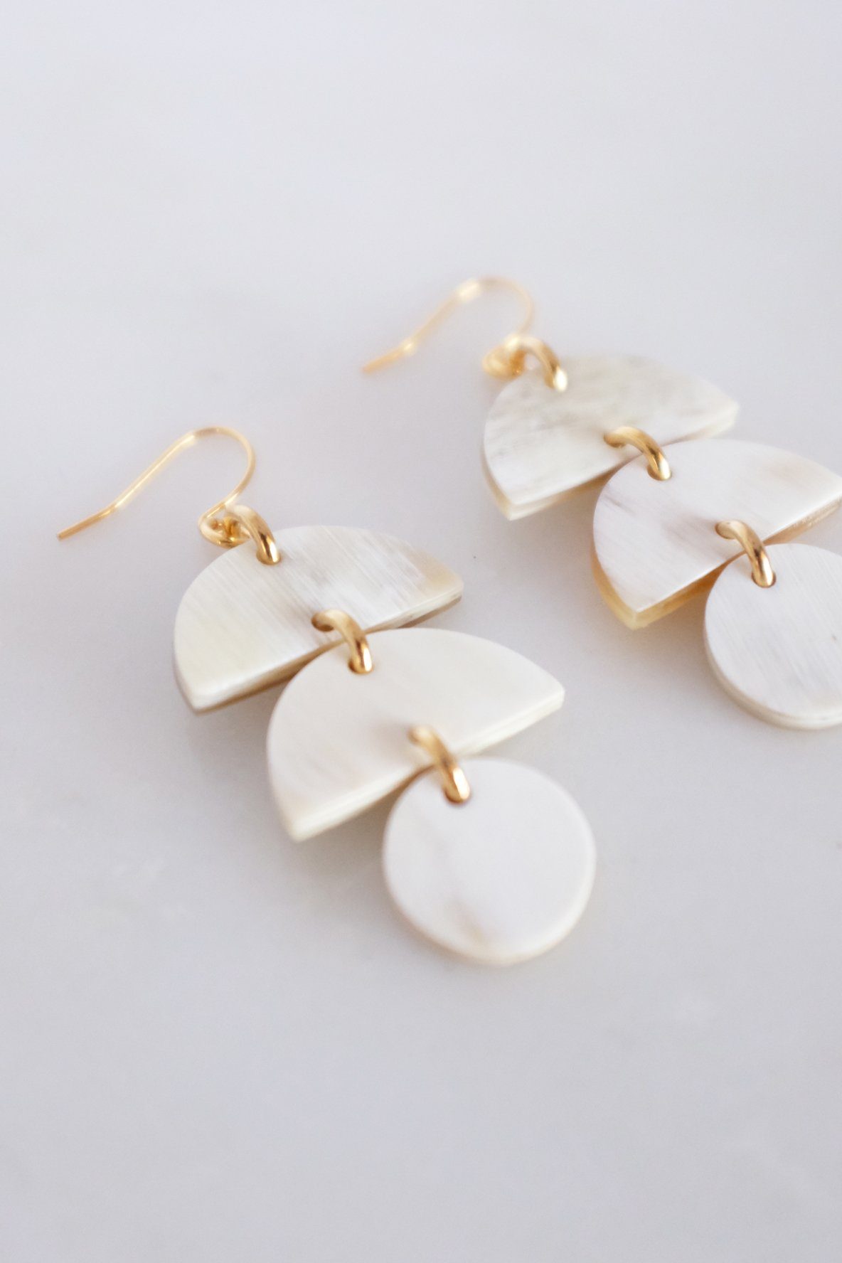 Boucles d’oreilles Lune & Perle