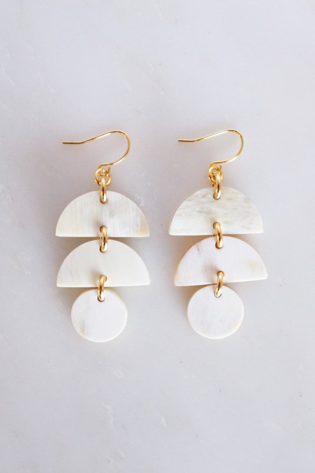 Boucles d’oreilles Lune & Perle