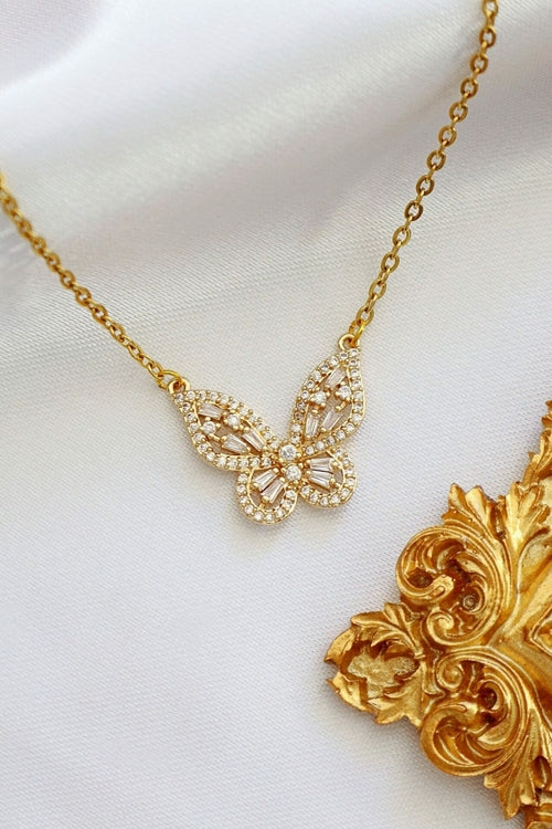 Collier Papillon Doré