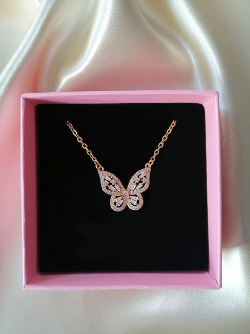 Collier Papillon Doré